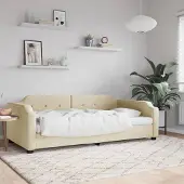 Prolenta Maison Exclusive - Dagbed, crème kleur, 100x200 cm, stof