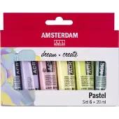 Amsterdam Standard Series acrylverf pastel set | 6 x 20 ml