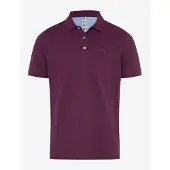 Brax poloshirt paars katoen normale fit korte mouw