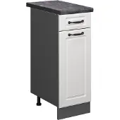 Vicco R-Line Keukenonderkast – 30 cm, WB Antraciet Wit Landhuis