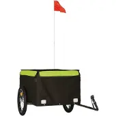 Syfax Fietstrailer 45 kg ijzer zwart en groen