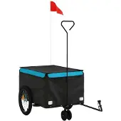 Syfax Fietstrailer 30 kg ijzer zwart en blauw