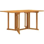 Syfax Tuintafel inklapbaar 150x90x75 cm massief teakhout