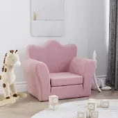 Prolenta Maison Exclusive - Kinderslaapbank, roze, zachte pluche stof