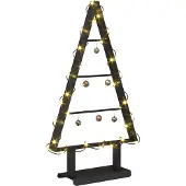 Syfax Metalen kerstboom met standaard Zwart 60 cm Staal