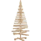 Syfax Kerstbomen met standaard Naturel 120 cm Massief grenenhout