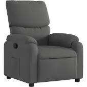 Syfax Relaxfauteuil Donkergrijze Stof