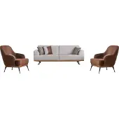 AEA Moderne woonkamer set, bestaande uit een driezitsbank en een fauteuil