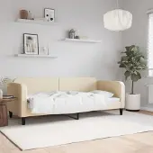 Prolenta Maison Exclusive - Dagbed, crème kleur, 80x200 cm, gestoffeerd