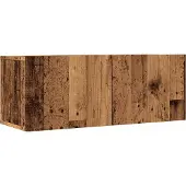 Syfax Tv-meubels 2 st wandgemonteerd 80x30x30 cm oud houtkleurig