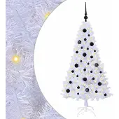 Syfax Kunstkerstboom met 150 LED Wit 150 cm PVC en staal