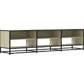 vidaXL Tv-meubel 18x40x46 cm bewerkt hout sonoma eikenkleurig