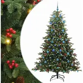 Syfax Kunstkerstboom Groen 210 cm PVC en Metaal en Plastic