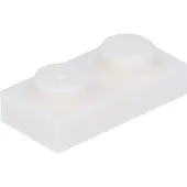 LEGO 50x 1x2 Platen 3023 - Platte plaat - Wit