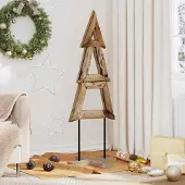 Prolenta Maison Exclusive - Kerstboom, bruin, 120 cm, massief teak hout