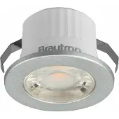 Mundotec LED inbouwspot, miniversie, 3 Watt, zilver, IP54, warmwit (3000 K)