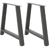 Syfax Eettafelpoten 2 st A-vormig 90x(72-73) cm staal antraciet
