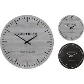 Progarden Wandklok Kensington, 600 x 45 mm, zwart, modelnummer KO-Y36000110cern