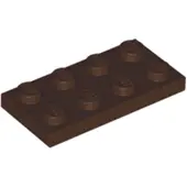 LEGO 100 stuks 3020 Platen, 2x4 Noppen, Basissteentjes, 100 stuks, donkerbruin
