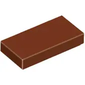 LEGO 1x2 tegels 3069 - 100 stuks, roodbruin