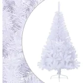 Syfax Kunstkerstboom met standaard half 150 cm PVC wit