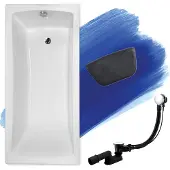 Besco OPTIMA ligbad 140 x 70 cm wit met hoofdsteun