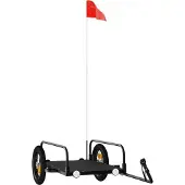 Syfax Fietstrailer 122x53x31 cm ijzer zwart