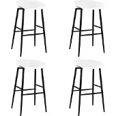 Syfax Barstoelen 4 st wit