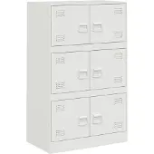 Syfax Dressoir 67x39x107 cm staal wit