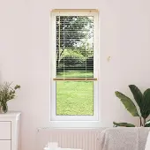 Syfax Venetiaanse jaloezie Lichtbruin met Patroon 150 x 40 cm 25 mm