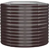 Syfax Plantenbak 440x80x68 cm gegalvaniseerd staal bruin