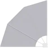 Syfax Balkon Privacy Scherm 115 x 115 cm Polyester Grijs