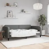 Prolenta Maison Exclusive - Dagbed, donkergrijs, 100x200 cm, stof
