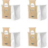 INF Stofzuigerzakken compatibel met Ecovacs OZMOT8 T9AIVI /MAX/PRO Wit 4-Pack