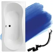 Badland LONG ligbad 170 x 80 cm wit