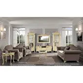AEA Tv Schrank Holz rtv wohnwand Wohnzimmer Klassische Design Set 2tlg. Beige
