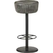 Prolenta Maison Exclusive - Barkruk, grijs, echt leer