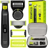 Philips OneBlade Pro 360 scheerapparaat QP6542/15 + tas, zwart