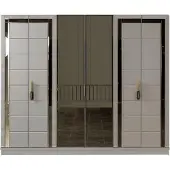 AEA Kledingkast, opbergruimte voor kleding, kast, garderobekast, kleerkast, 260 cm
