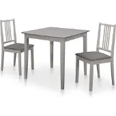 Prolenta Maison Exclusive - 3-delige eethoekset, MDF, grijs