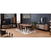 AEA Essgruppe Esstisch Esszimmerset Stühle Konsole rtv Sitzgruppe Tisch Esszimmer