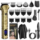 INF 6-in-1 USB-oplader Multifunctionele verzorgingsset - Haartrimmerset Goud