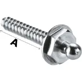 Loxx Stainless Steel Self Tapping Button Screw 100 Units Zilver