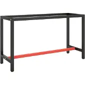 Syfax Werkbankframe 140x50x79 cm metaal matzwart en matrood