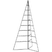 Syfax Kerstdecoratie kerstboom 180 cm metaal zwart