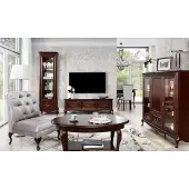AEA Dressoir, TV-meubel, televisie, hout, bruin, laag dressoir, standaard
