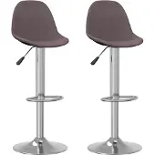 Syfax Barkrukken 2 st stof taupe