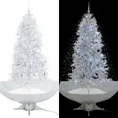 Syfax Kerstboom sneeuwend met paraplubasis 190 cm wit