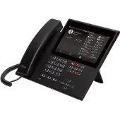 Auerswald COMfortel D-600 Vaste VoIP-telefoon Handsfree, Headsetaansluiting, Optisch belsignaal, Touchscreen, WiFi Kleurendisplay Zwart