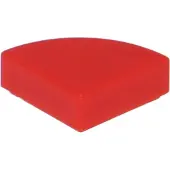LEGO 1x1 tegels, ronde hoek 25269 - 100 stuks, rood